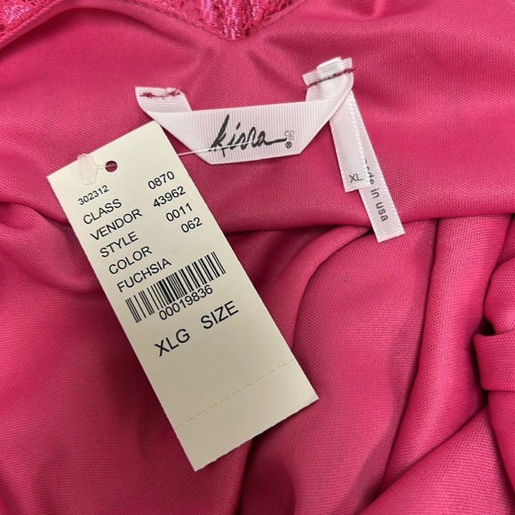 NWT Pacsun Kirra Fuchsia Lace Mini Dress Size XLG - Picture 5 of 6
